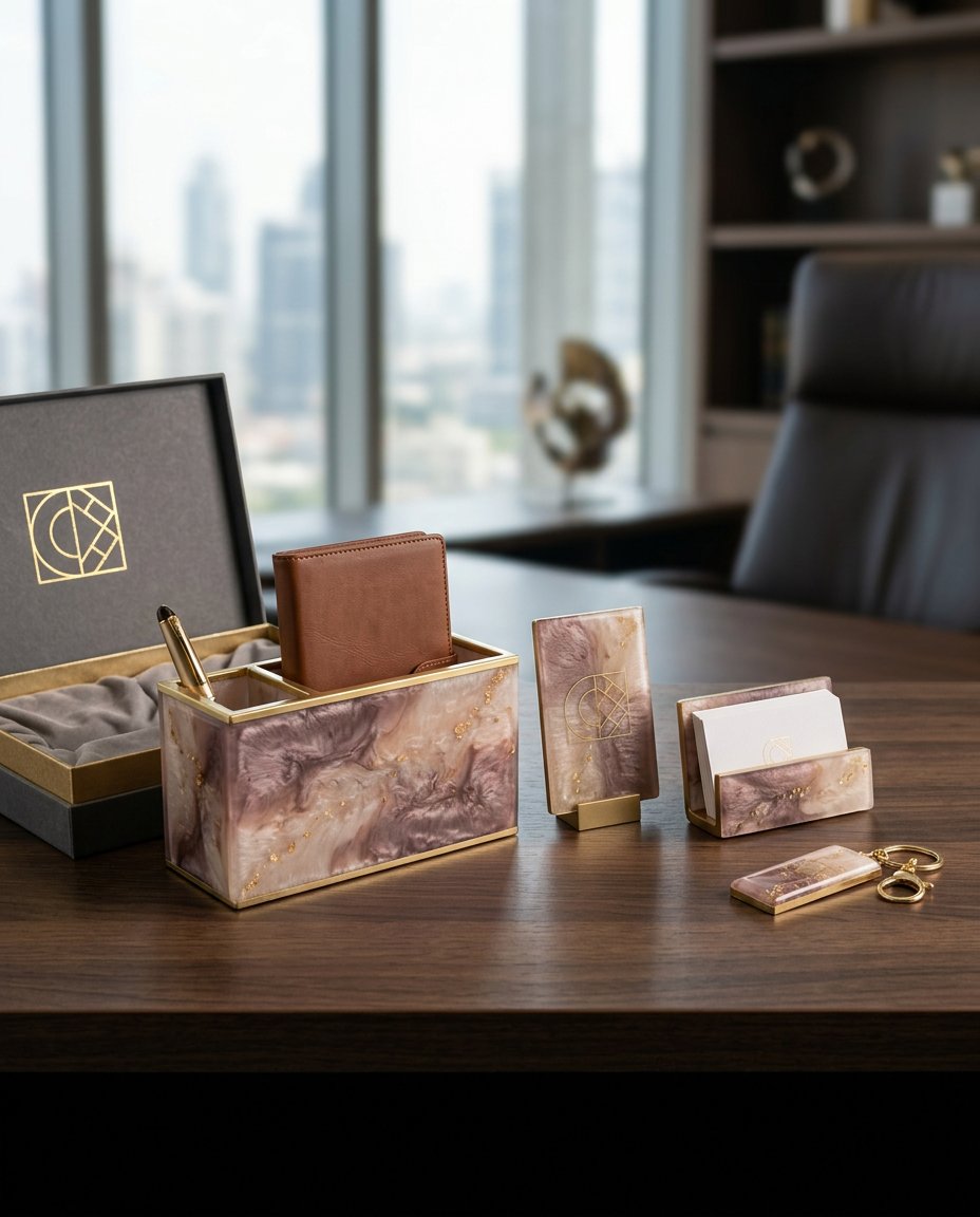 Resin Desk Organizer / Pen Stand thumbnail 2