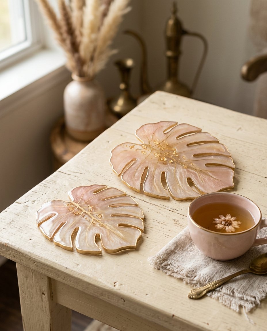 Leaf Coasters — Set of 2