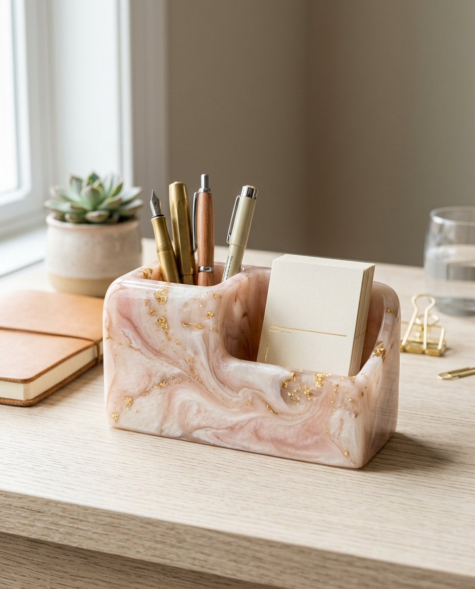 Resin Desk Organizer / Pen Stand