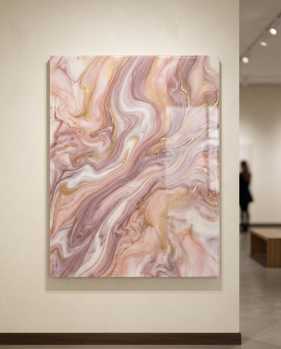 Abstract resin colour study
