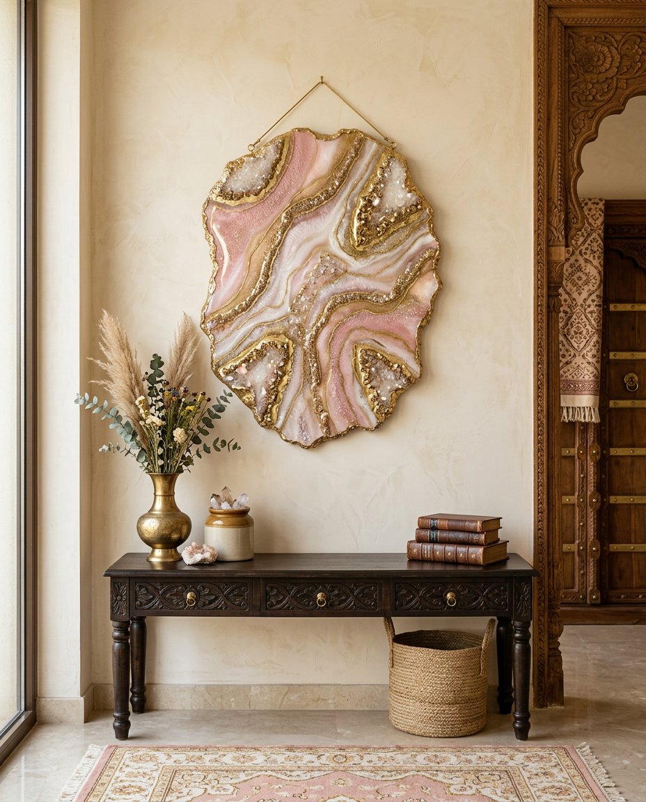 Geode Resin Wall Hanging